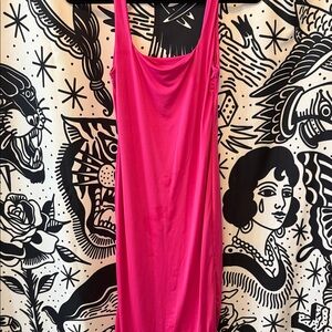 Vibrant Pink Sleeveless Dress